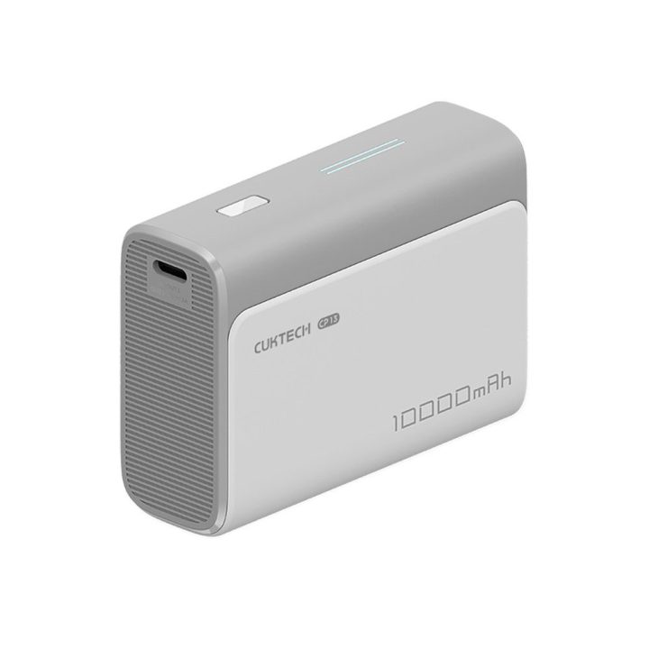 Cuktech CP13 10000 mAh pilkas powerbankas 30W (USB‑C + USB‑A)