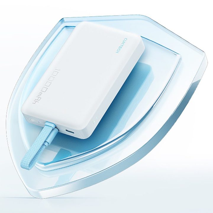Cuktech CP132ML 10000 mAh magnetinis power bankas, baltas