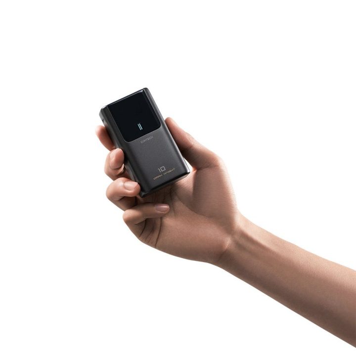 Pilkas Cuktech PB1055 55W 10000 mAh powerbankas