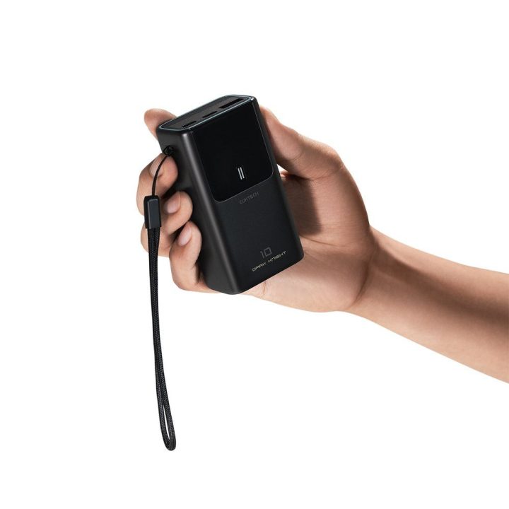 Pilkas Cuktech PB1055 55W 10000 mAh powerbankas