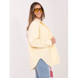Šviesiai geltona moteriška pereinamojo laikotarpio striukė IT-KR-22292.85