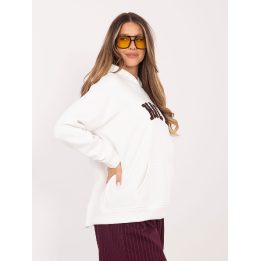 Ecru moteriška kapišonu palaidinė (kangurka)