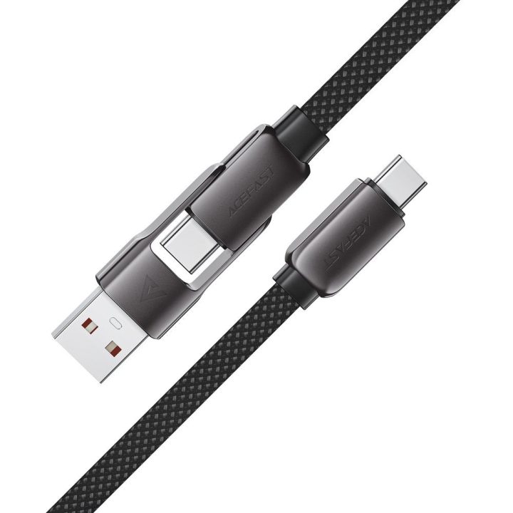 Acefast C13-04 USB‑C ↔ USB‑A laidas, 1.2 m, 3A, juodas