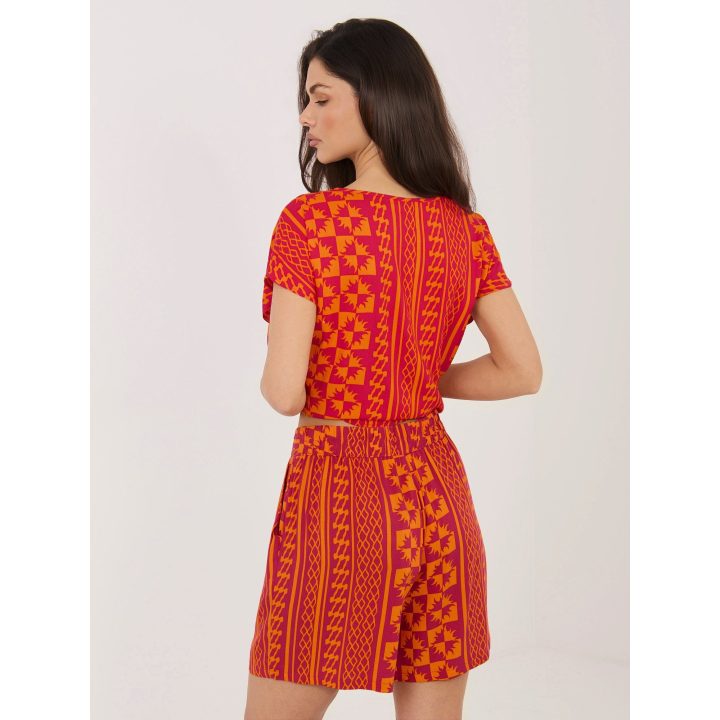 Oranžiniai moteriški šortai D73771M62489KD