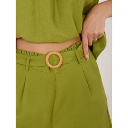 Moteriški žali šortai D60103M62612KA3