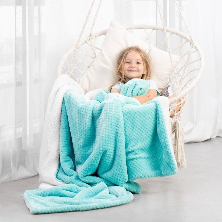 Turkio spalvos pledas 130 x 180 cm (SHLEEPY, AmeliaHome)