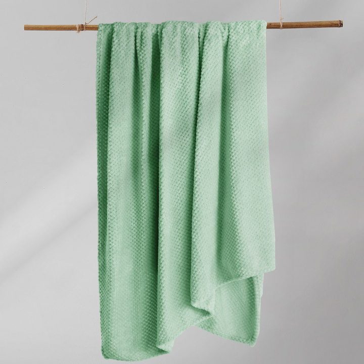 Mėtų spalvos pledas DecoKing HENRY 70×150 cm
