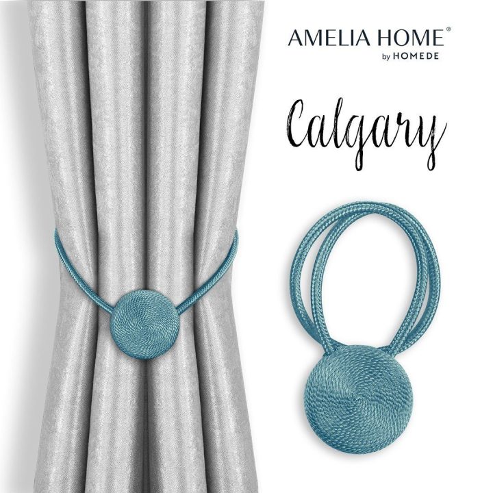 Mėlyni užuolaidų rišikliai Calgary, 2 vnt.