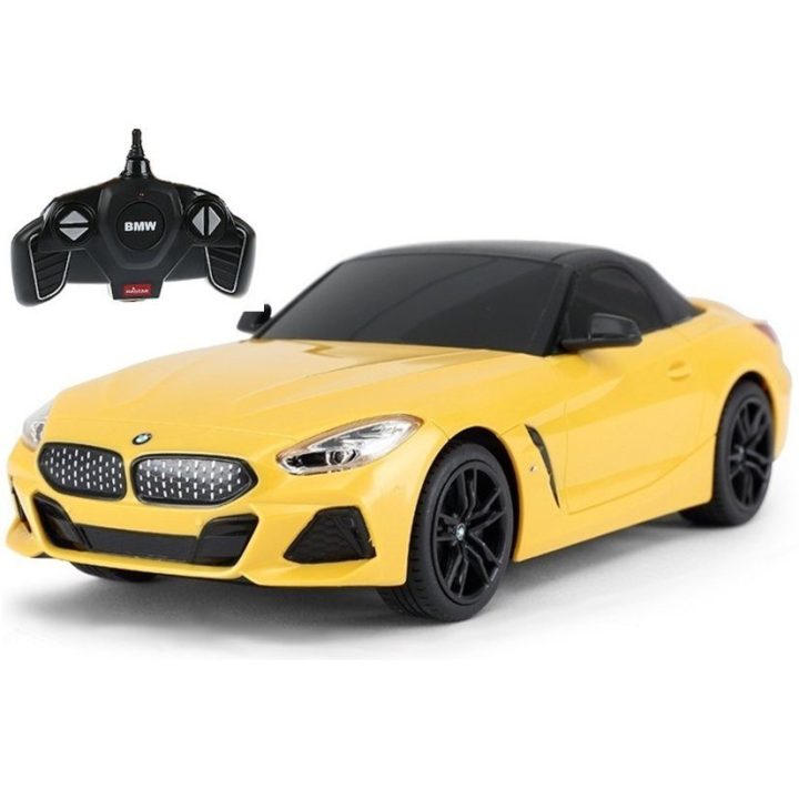 BMW Z4 Roadster nuotolinio valdymo modelis 1:18, geltonas