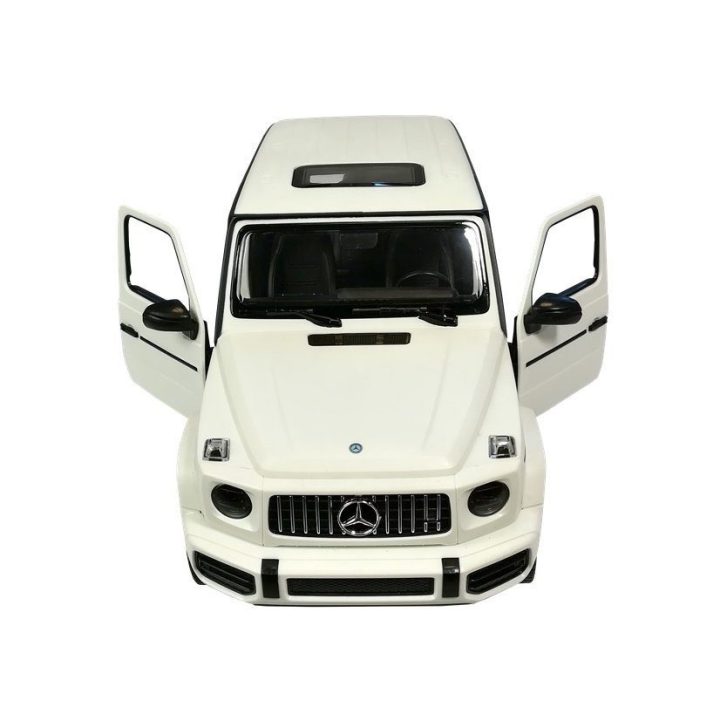 Mercedes G63 Rastar 1:14 baltas nuotoliniu būdu valdomas visureigis