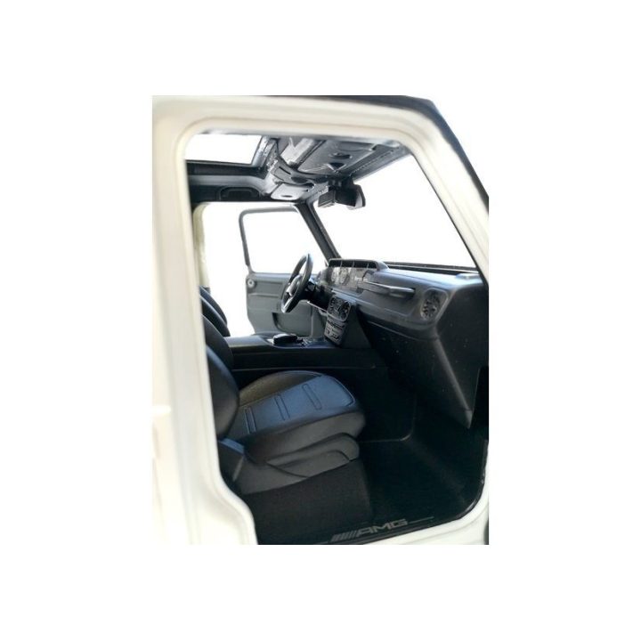 Mercedes G63 Rastar 1:14 baltas nuotoliniu būdu valdomas visureigis