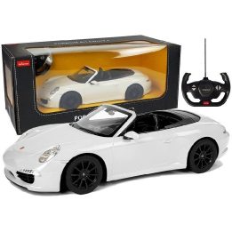 Baltas nuotoliniu būdu valdomas Porsche 911 Carrera S 1:12