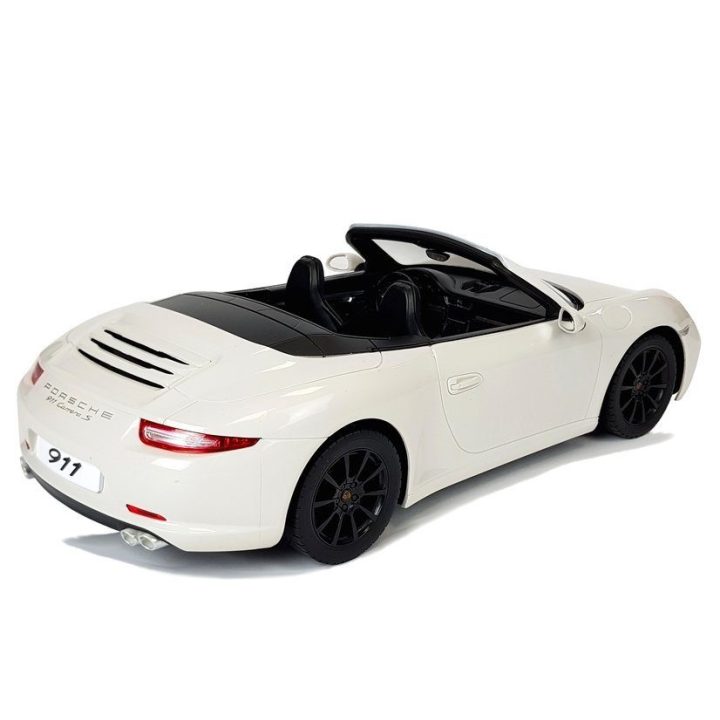 Baltas nuotoliniu būdu valdomas Porsche 911 Carrera S 1:12