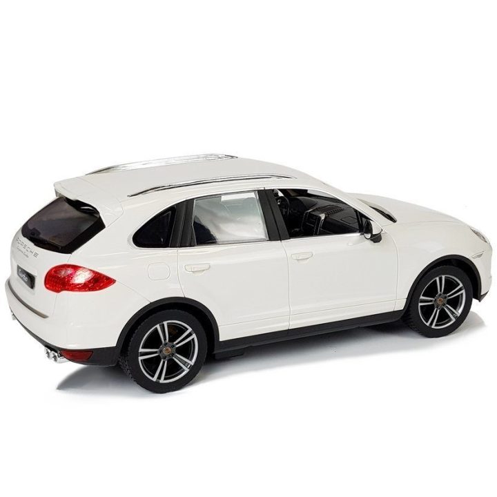 Porsche Cayenne nuotoliniu valdomas automobilis, baltas, 1:14 (Rastar)