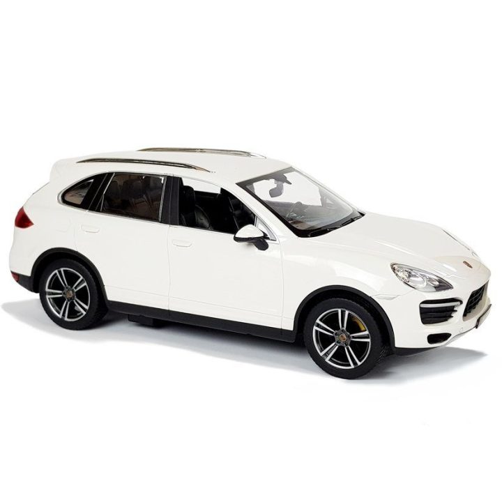 Porsche Cayenne nuotoliniu valdomas automobilis, baltas, 1:14 (Rastar)