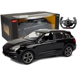 Porsche Cayenne Turbo 1:14 nuotoliniu būdu valdomas modelis, juodas (Rastar)