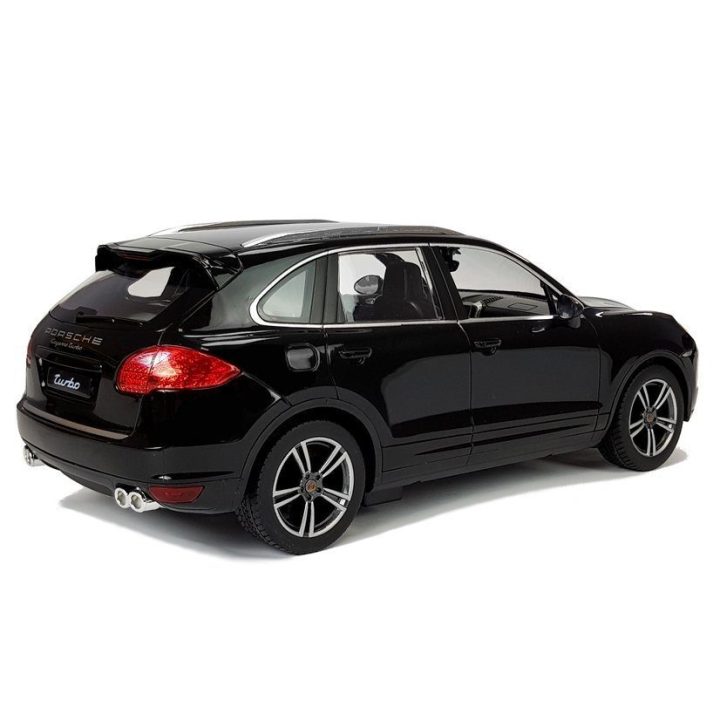 Porsche Cayenne Turbo 1:14 nuotoliniu būdu valdomas modelis, juodas (Rastar)