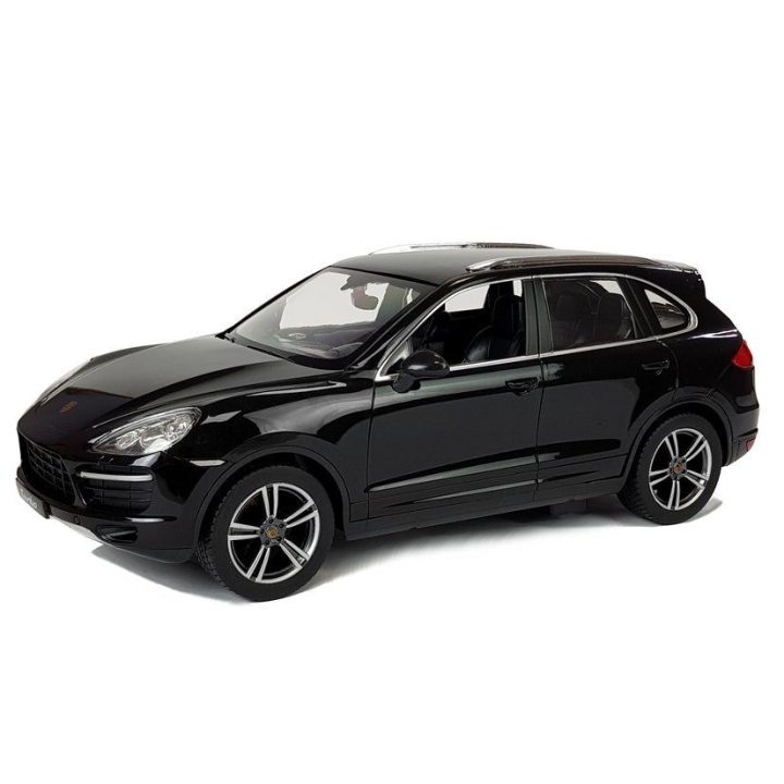 Porsche Cayenne Turbo 1:14 nuotoliniu būdu valdomas modelis, juodas (Rastar)