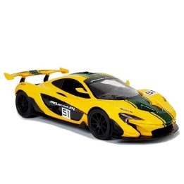 McLaren P1 GTR Rastar 1:14 geltonas nuotoliniu būdu valdomas modelis