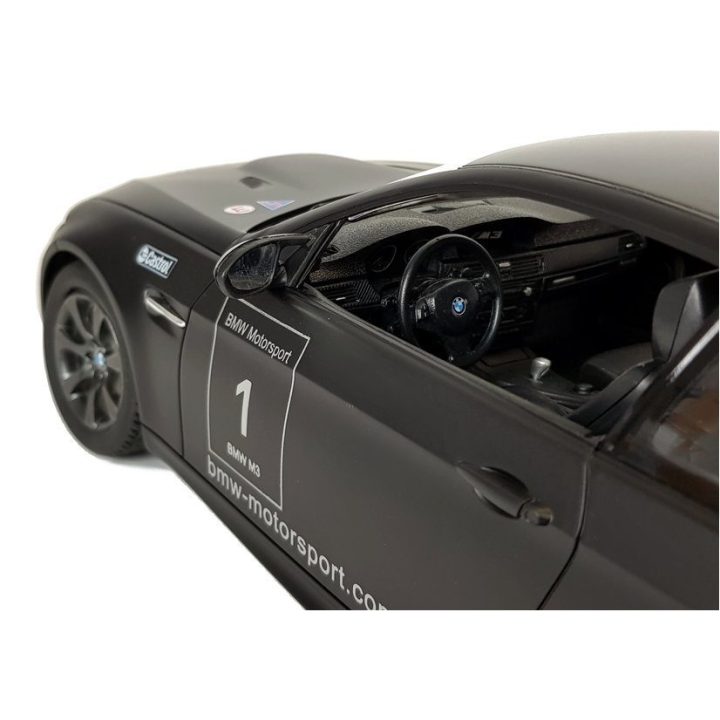 Juodas BMW M3 1:14 nuotoliniu būdu valdomas modelis (Rastar)