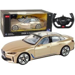 Auksinis BMW i4 nuotolinio valdymo modelis 1:14 (Rastar)
