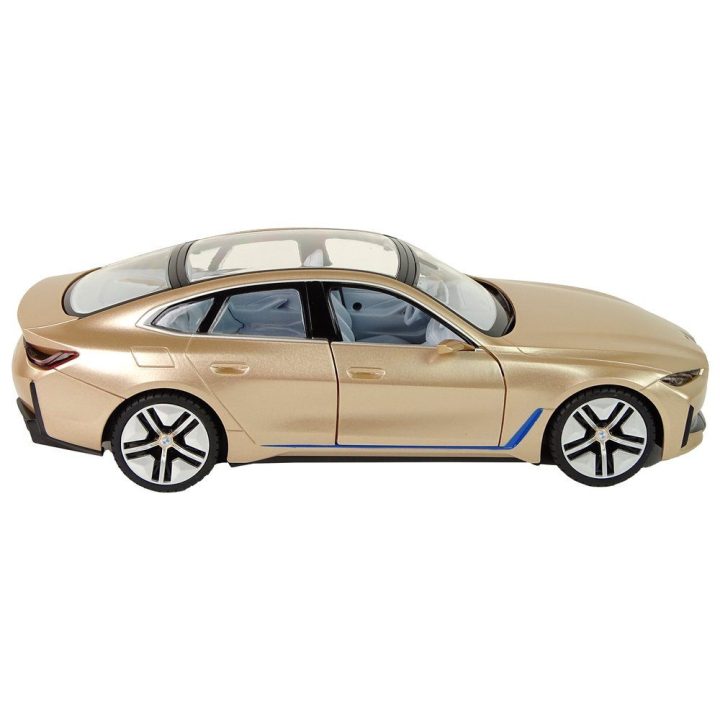 Auksinis BMW i4 nuotolinio valdymo modelis 1:14 (Rastar)