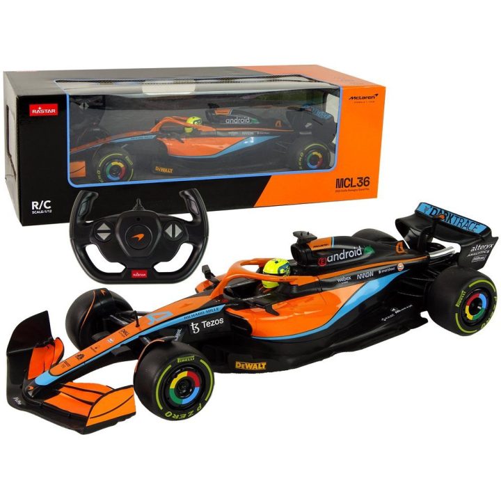 Oranžinis McLaren F1 nuotoliniu valdymu 1:12