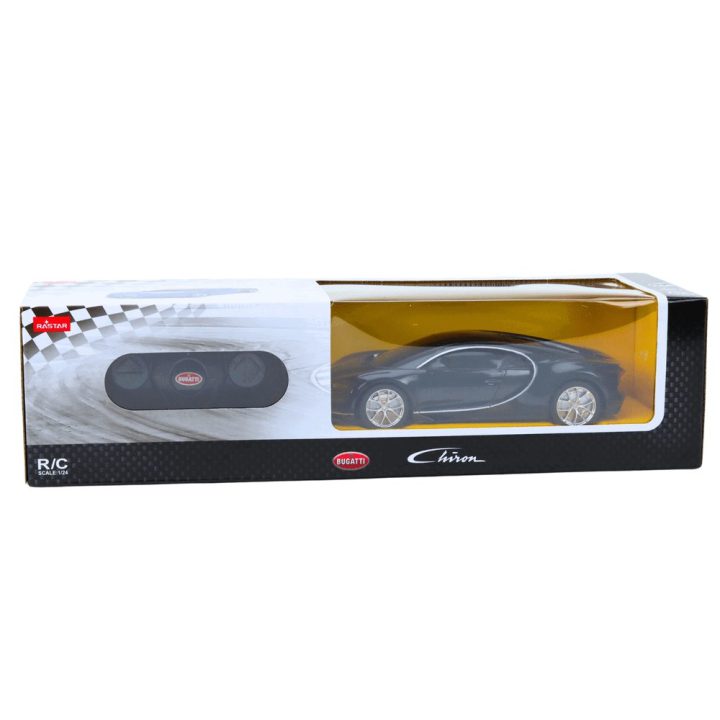 Bugatti Veyron Chiron 1:24 nuotoliniu būdu valdomas modelis, juodas