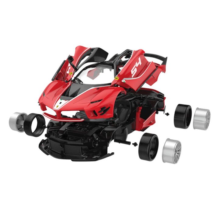 Nuotoliniu būdu valdomas konstruktorius Ferrari FXXK EVO, raudonas (1:18, 88 vnt.)