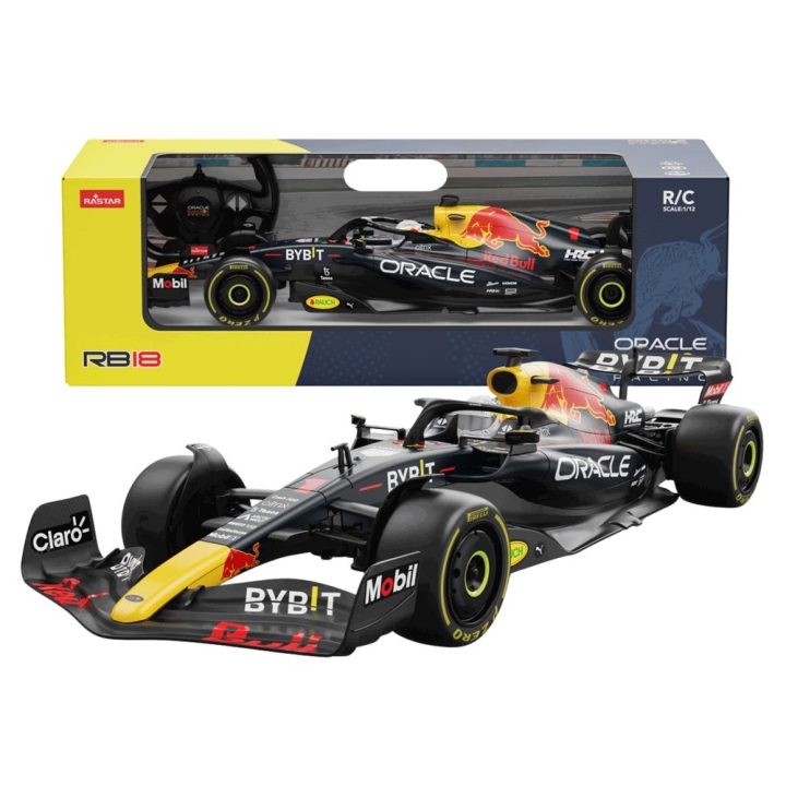 Red Bull RB181 nuotoliniu būdu valdoma F1 mašina 1:12 tamsiai mėlyna