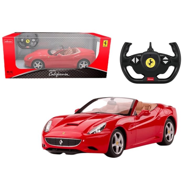 Raudonas Ferrari California 1:24 – nuotolinis modeliukas