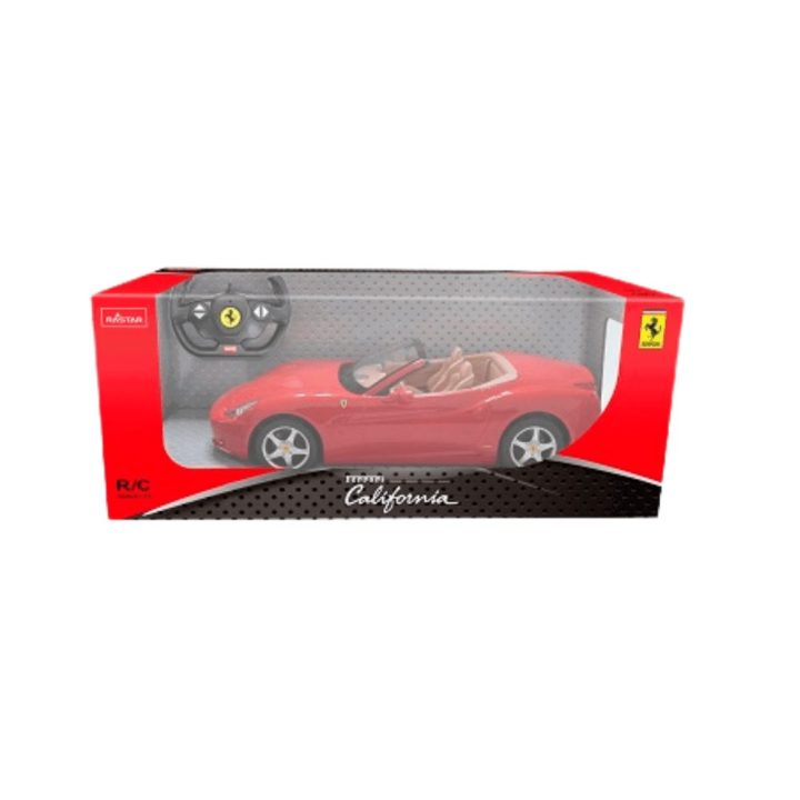 Raudonas Ferrari California 1:24 – nuotolinis modeliukas