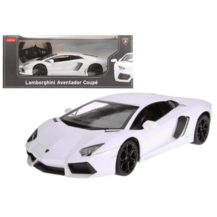 Lamborghini Aventador nuotolinio valdymo automobilis 1:14, baltas Rastar