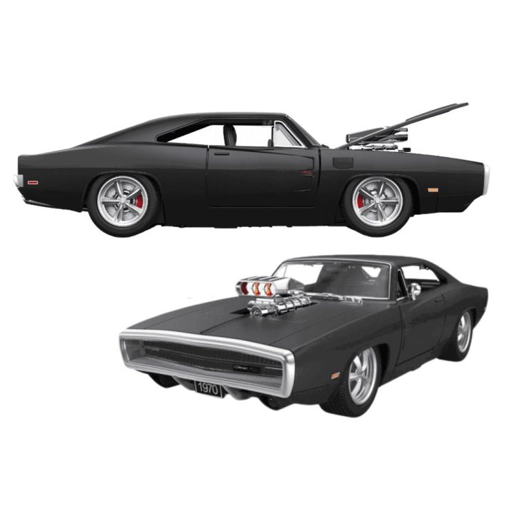 Radijo bangomis valdomas Dodge Charger R/T 1:16, juodas