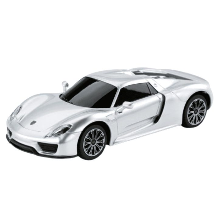 Porsche 918 Spyder nuotoliniu būdu valdomas modelis 1:24, sidabrinis