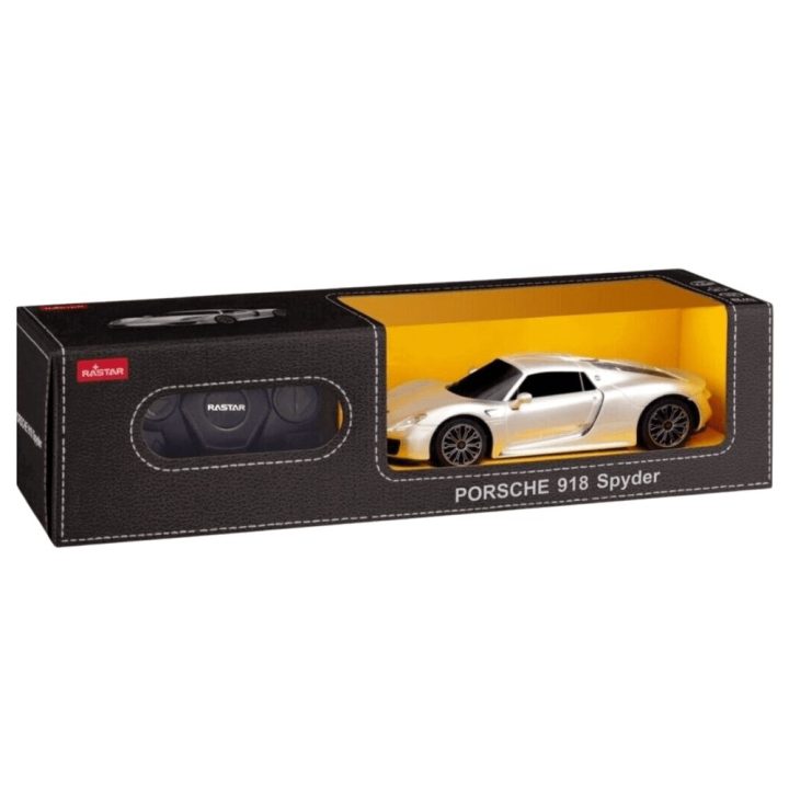Porsche 918 Spyder nuotoliniu būdu valdomas modelis 1:24, sidabrinis