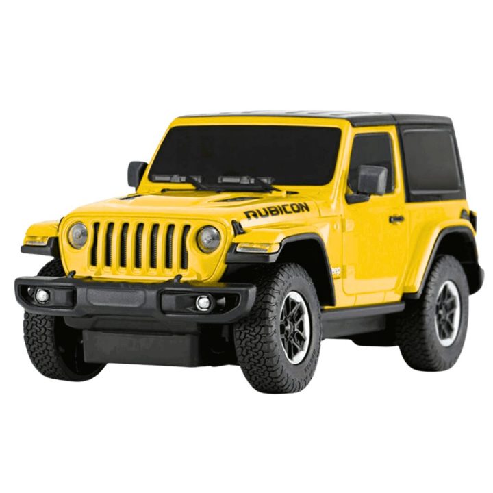 JEEP Wrangler JL Rubicon nuotolinis modelis 1:24, geltonas