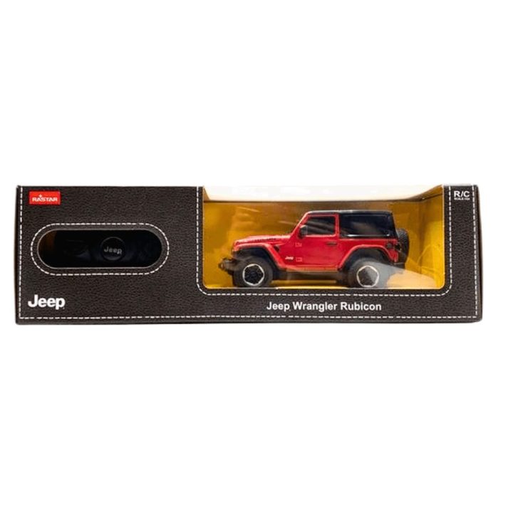 Raudonas 1:24 nuotolinis JEEP Wrangler JL Rubicon