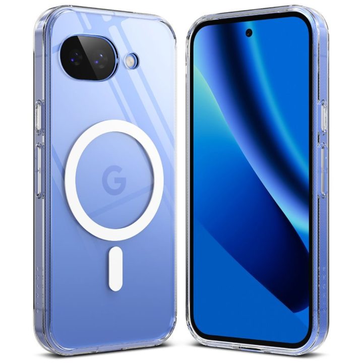 Google Pixel 10A dėklas Ringke Fusion Magnetic MagSafe skaidrus