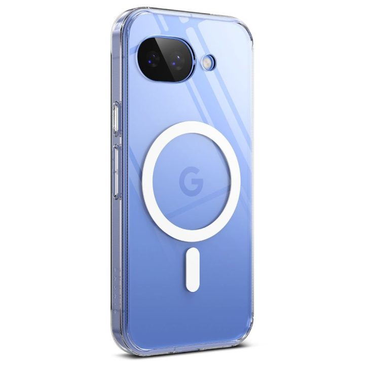 Google Pixel 10A dėklas Ringke Fusion Magnetic MagSafe skaidrus