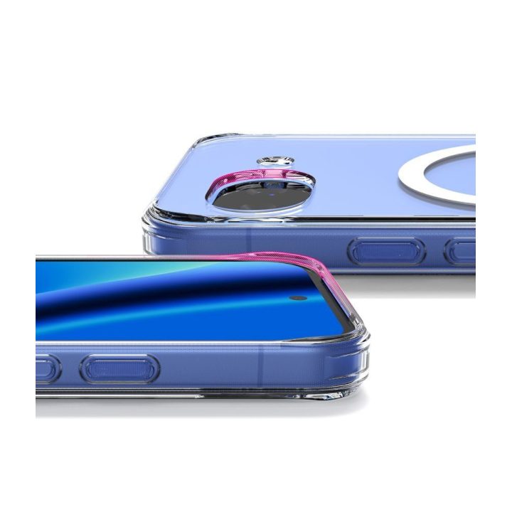 Google Pixel 10A dėklas Ringke Fusion Magnetic MagSafe skaidrus