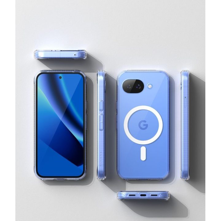 Google Pixel 10A dėklas Ringke Fusion Magnetic MagSafe skaidrus