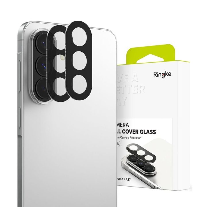 Samsung Galaxy A37 / A57 5G kameros apsauginė plėvelė Ringke Camera Full Cover juoda