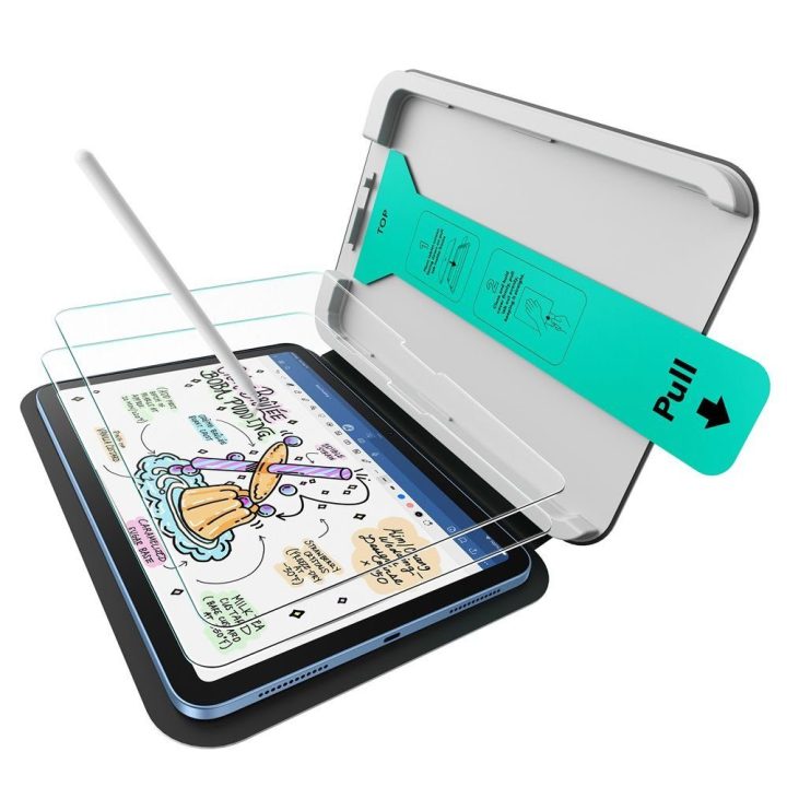 iPad 10.9" / 11" grūdintas ekrano stiklas ESR Paper Feel (skaidrus), 2 vnt