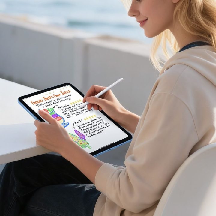 iPad 10.9" / 11" grūdintas ekrano stiklas ESR Paper Feel (skaidrus), 2 vnt