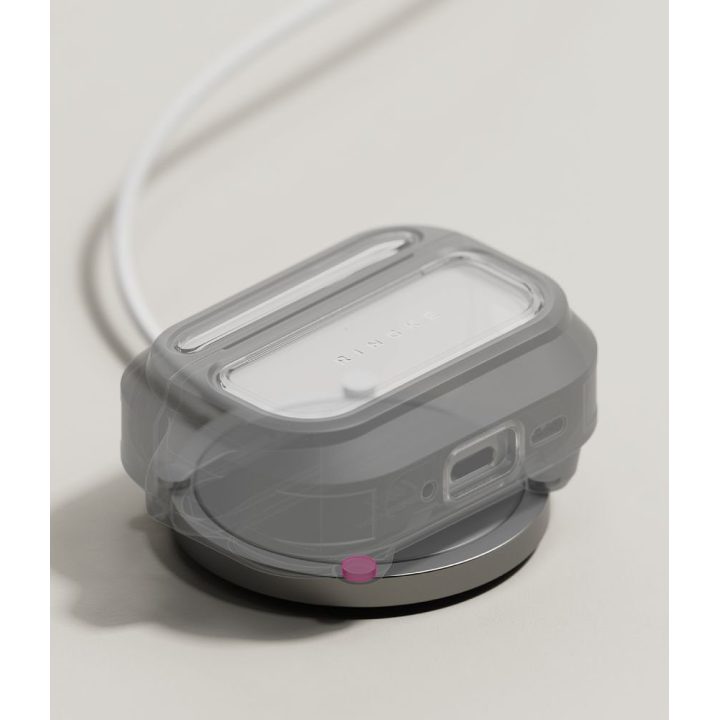 Apple AirPods Pro 3 dėklas Ringke UX Magnetic juodas ir skaidrus