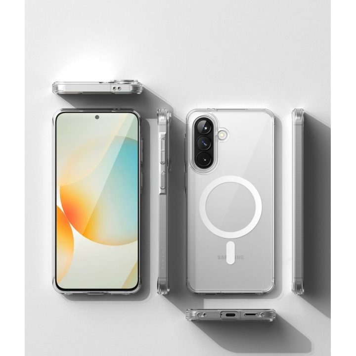 Samsung Galaxy A57 5G dėklas Ringke Fusion Magnetic MagSafe skaidrus