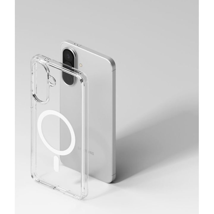 Samsung Galaxy A57 5G dėklas Ringke Fusion Magnetic MagSafe skaidrus