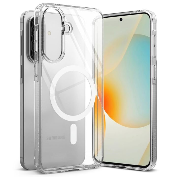 Samsung Galaxy A57 5G dėklas Ringke Fusion Magnetic MagSafe skaidrus