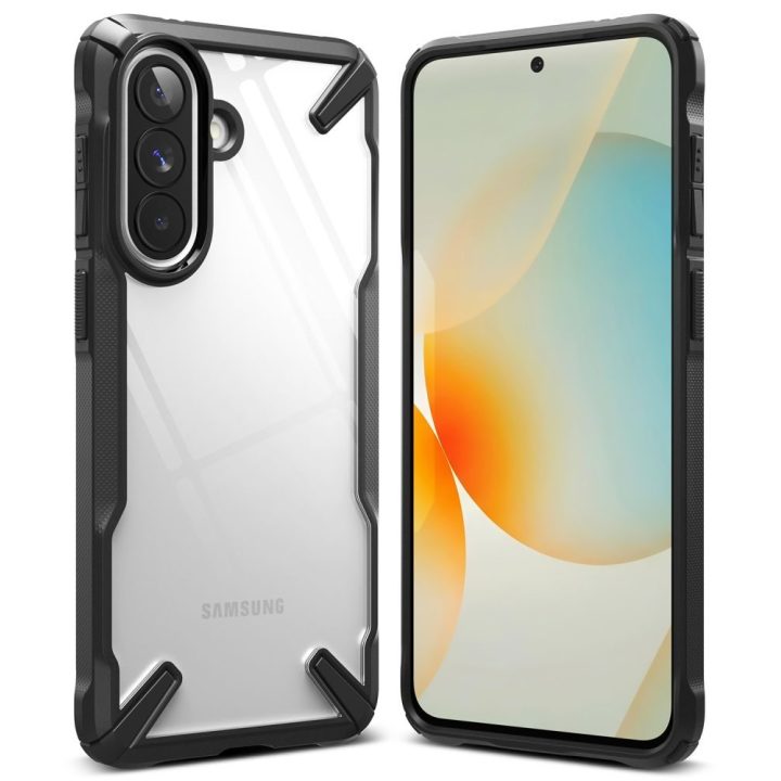 Samsung Galaxy A57 5G dėklas Ringke Fusion X juodas / skaidrus
